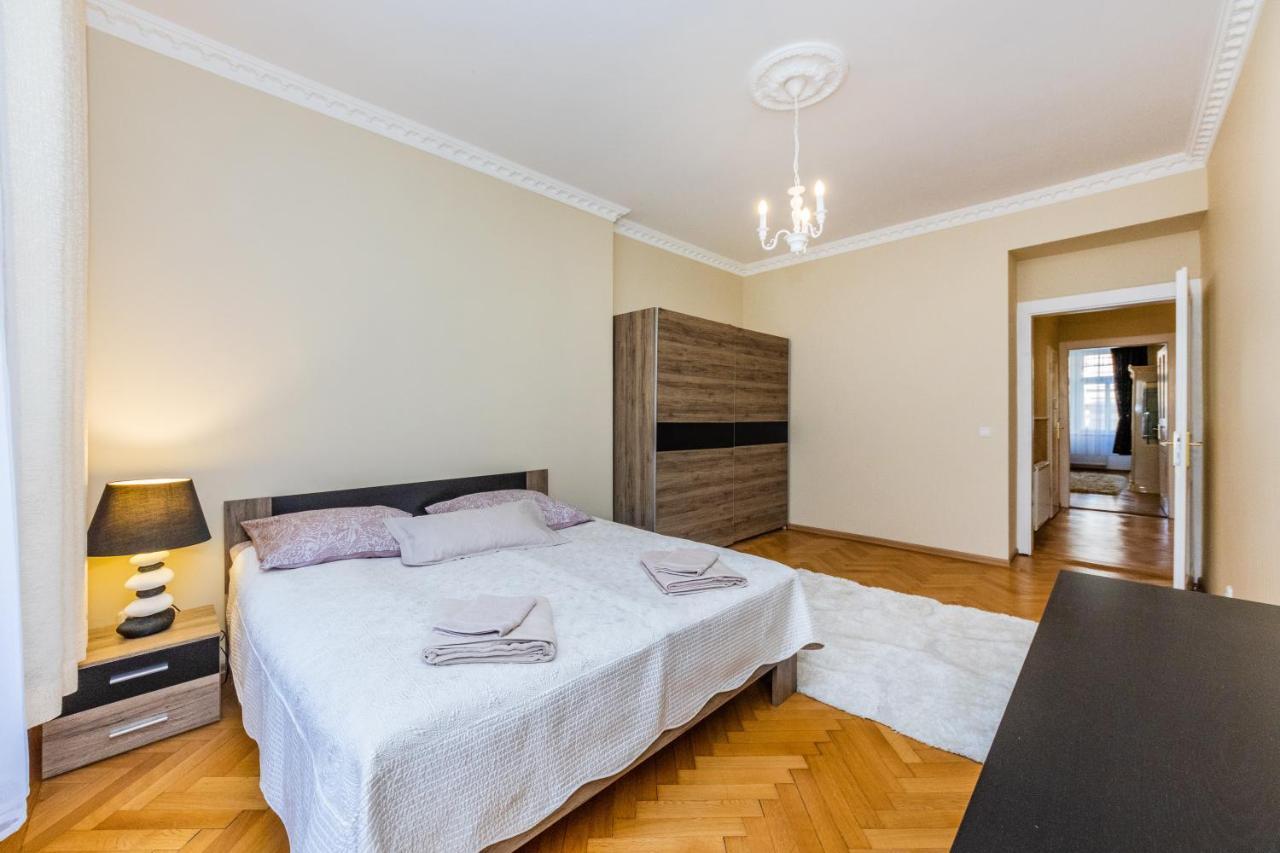 Prostorny Tripokojovy Apartman U Nabrezi Vltavy Appartement Praag Buitenkant foto
